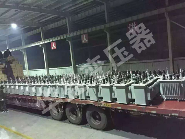 忻州非晶合金变压器发货现场